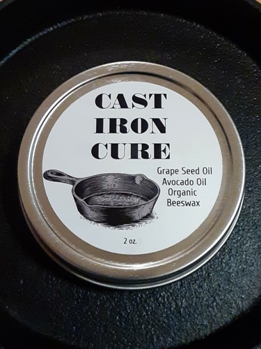 Cast iron cure - cast, cure/